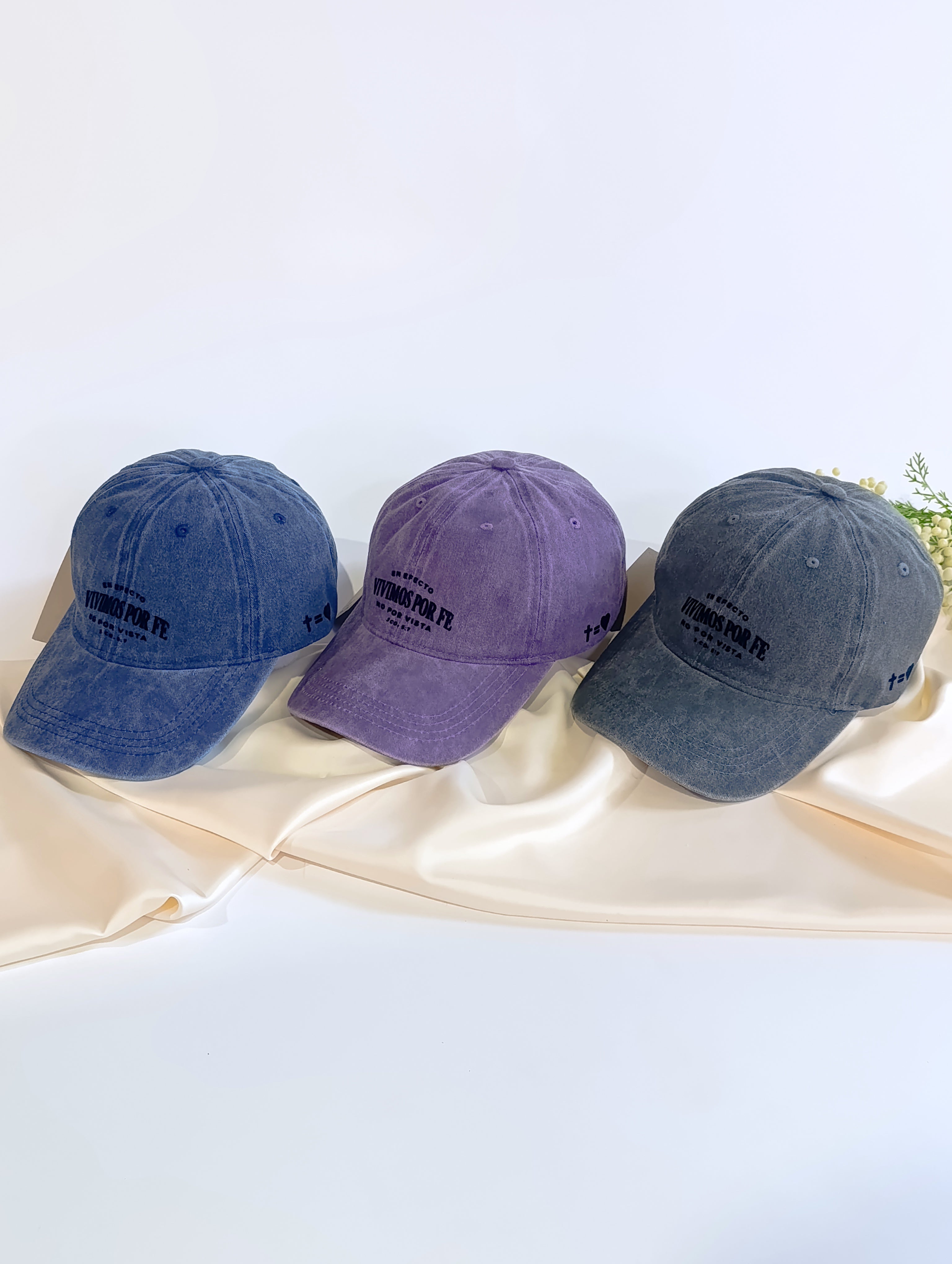 Keppi denim prelavado "Vivimos por Fe"