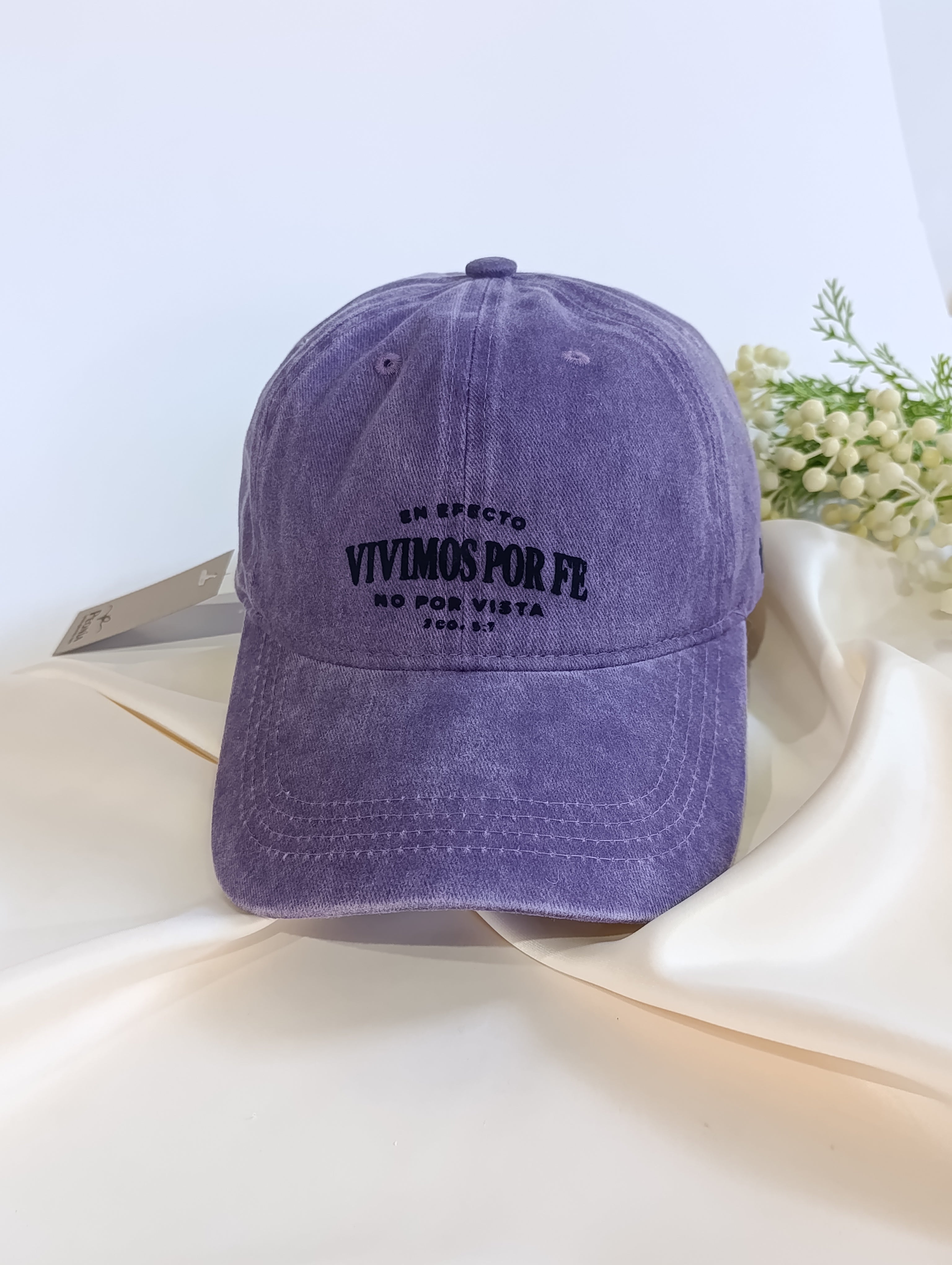 Keppi denim prelavado "Vivimos por Fe"