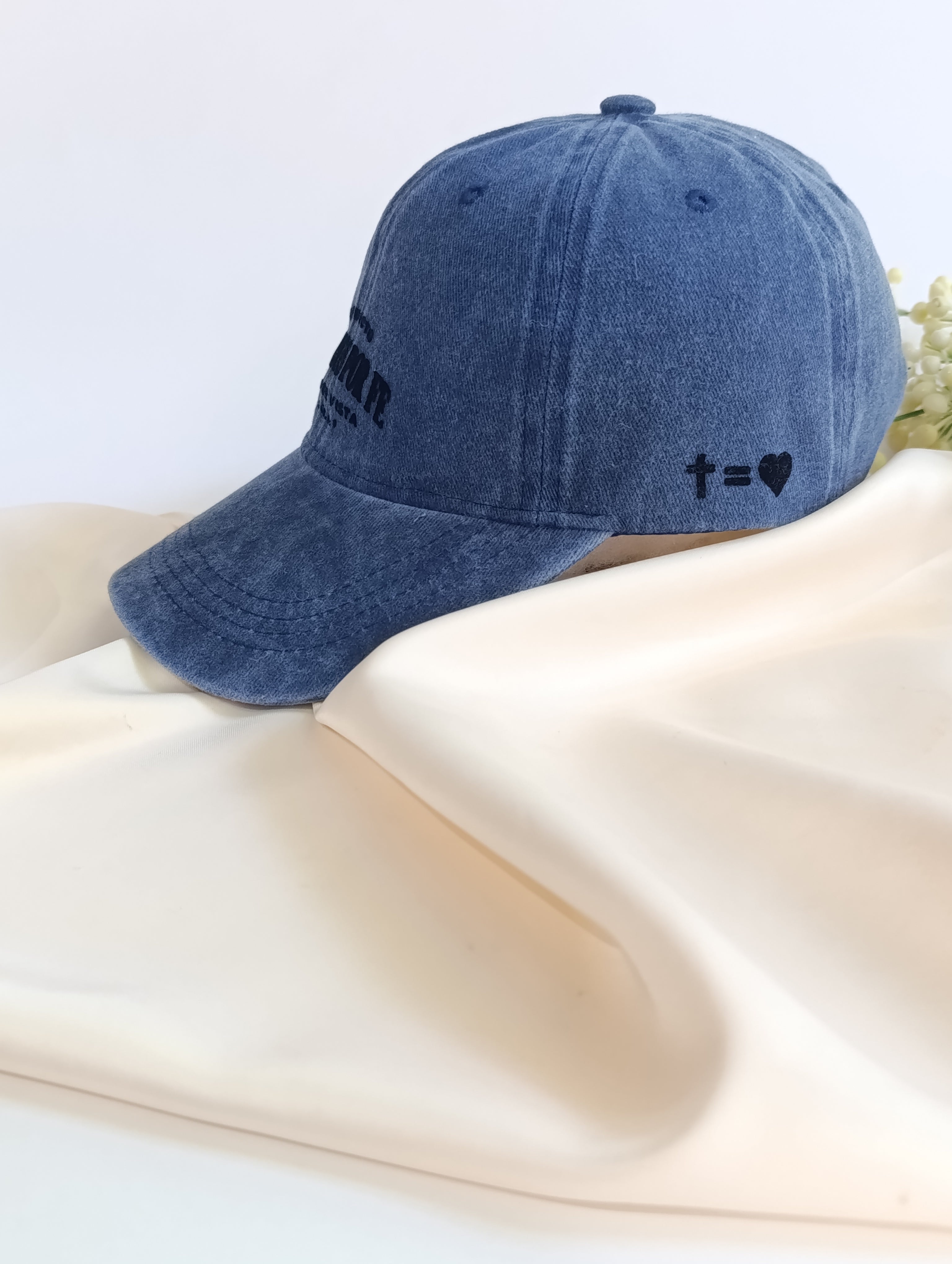 Keppi denim prelavado "Vivimos por Fe"