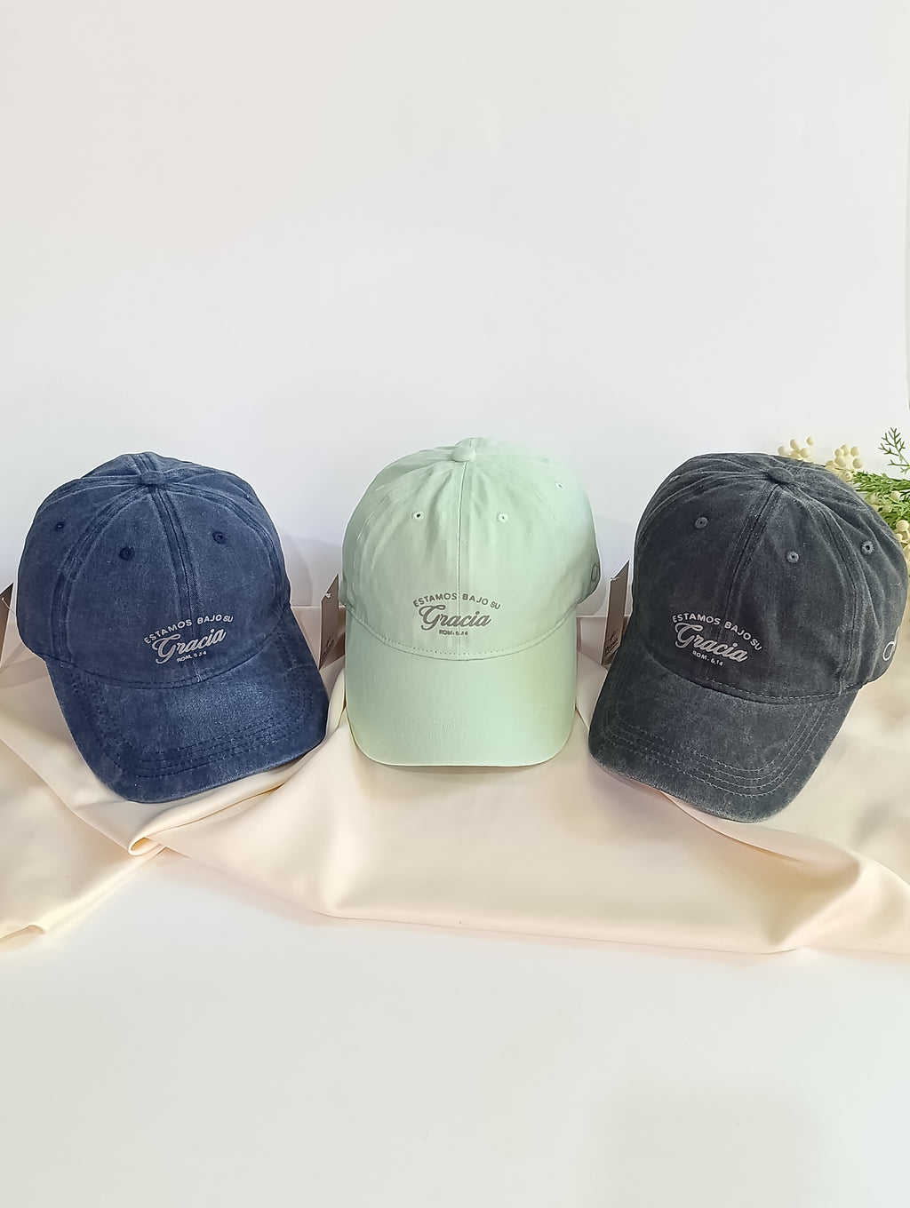 Keppi denim prelavado "Bajo su Gracia"