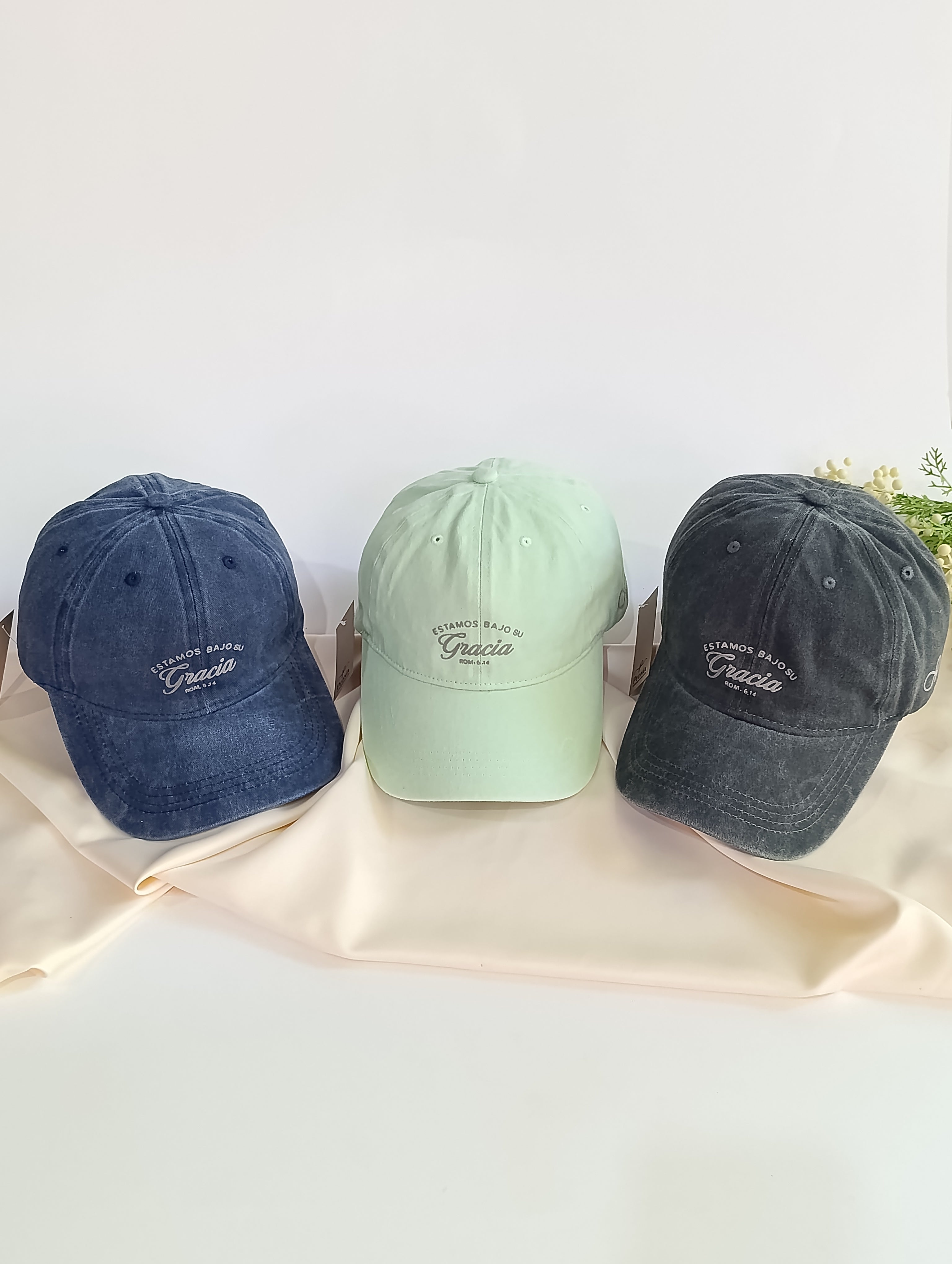 Keppi denim prelavado "Bajo su Gracia"