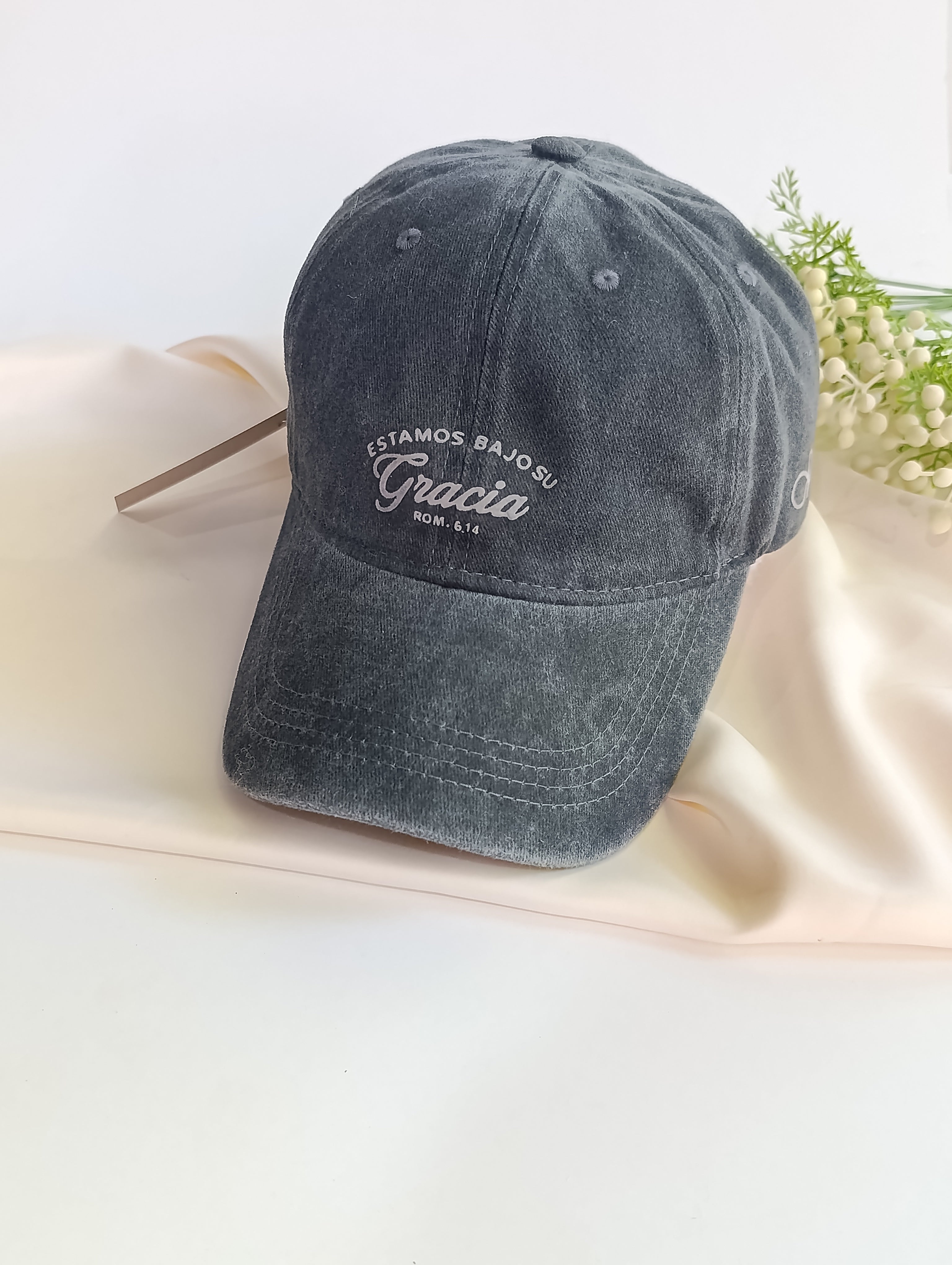 Keppi denim prelavado "Bajo su Gracia"