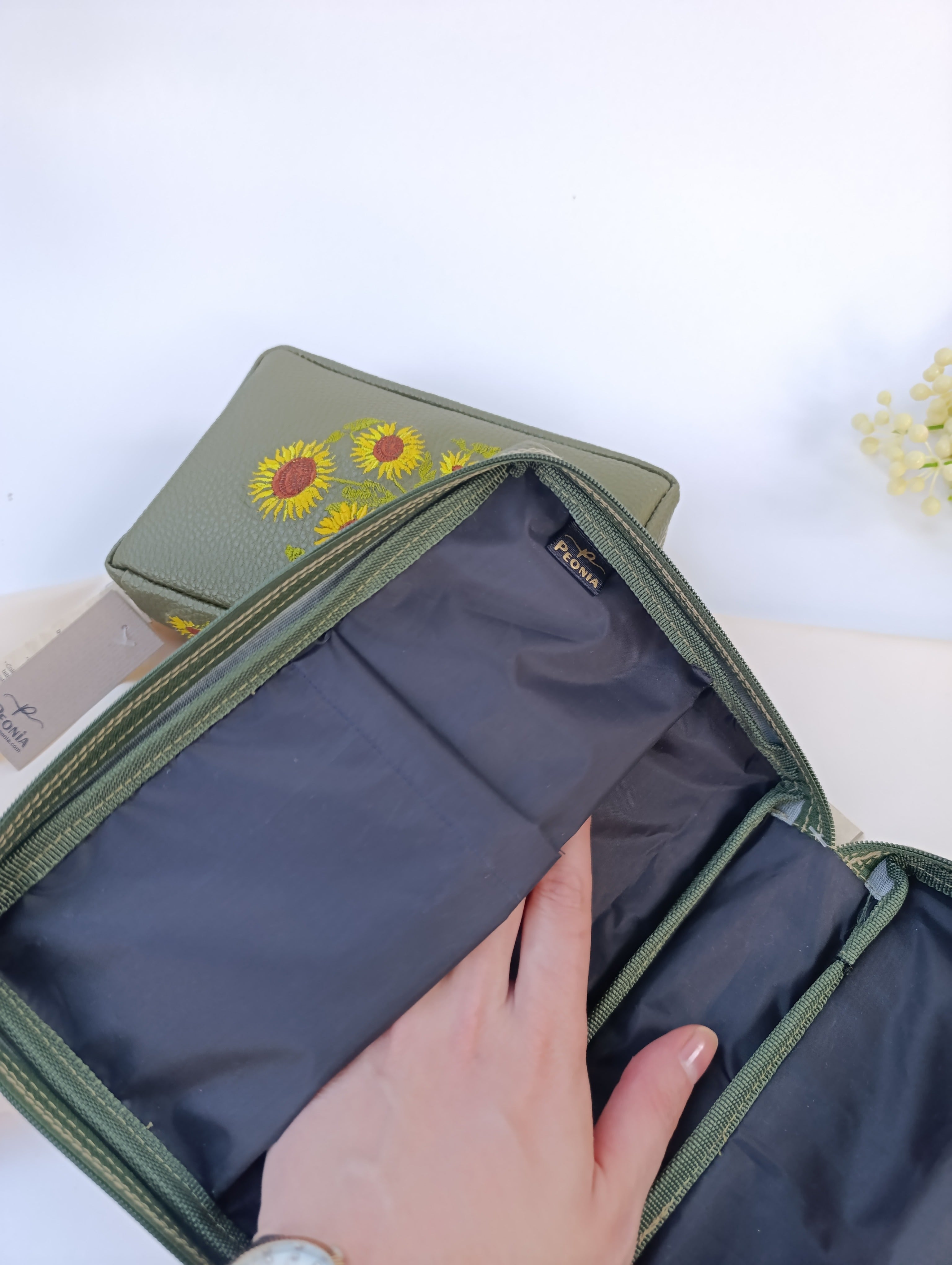 Funda para Biblia Luxe bordada Girasoles