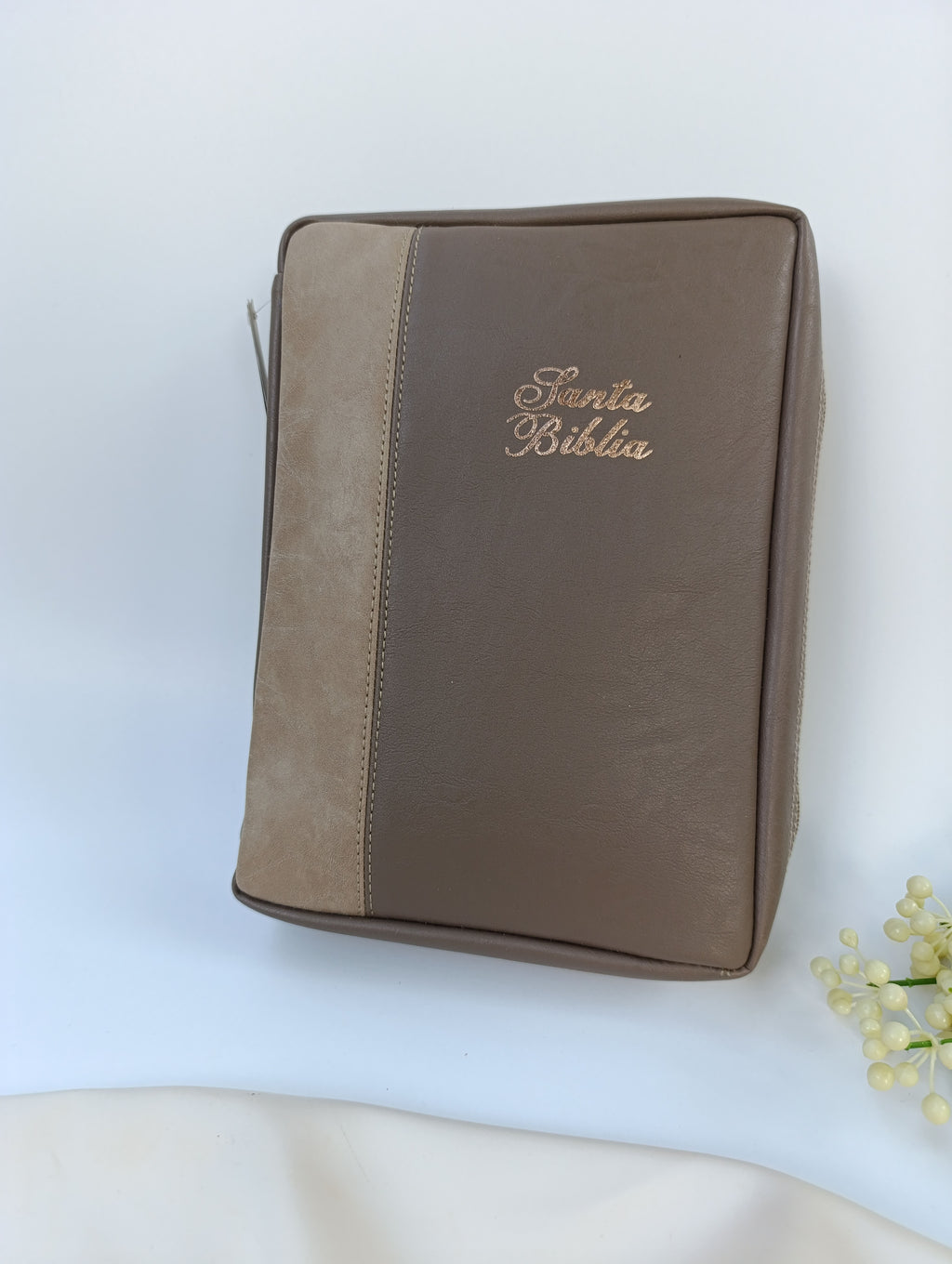 Funda para Biblia Classic color Beige & Arena