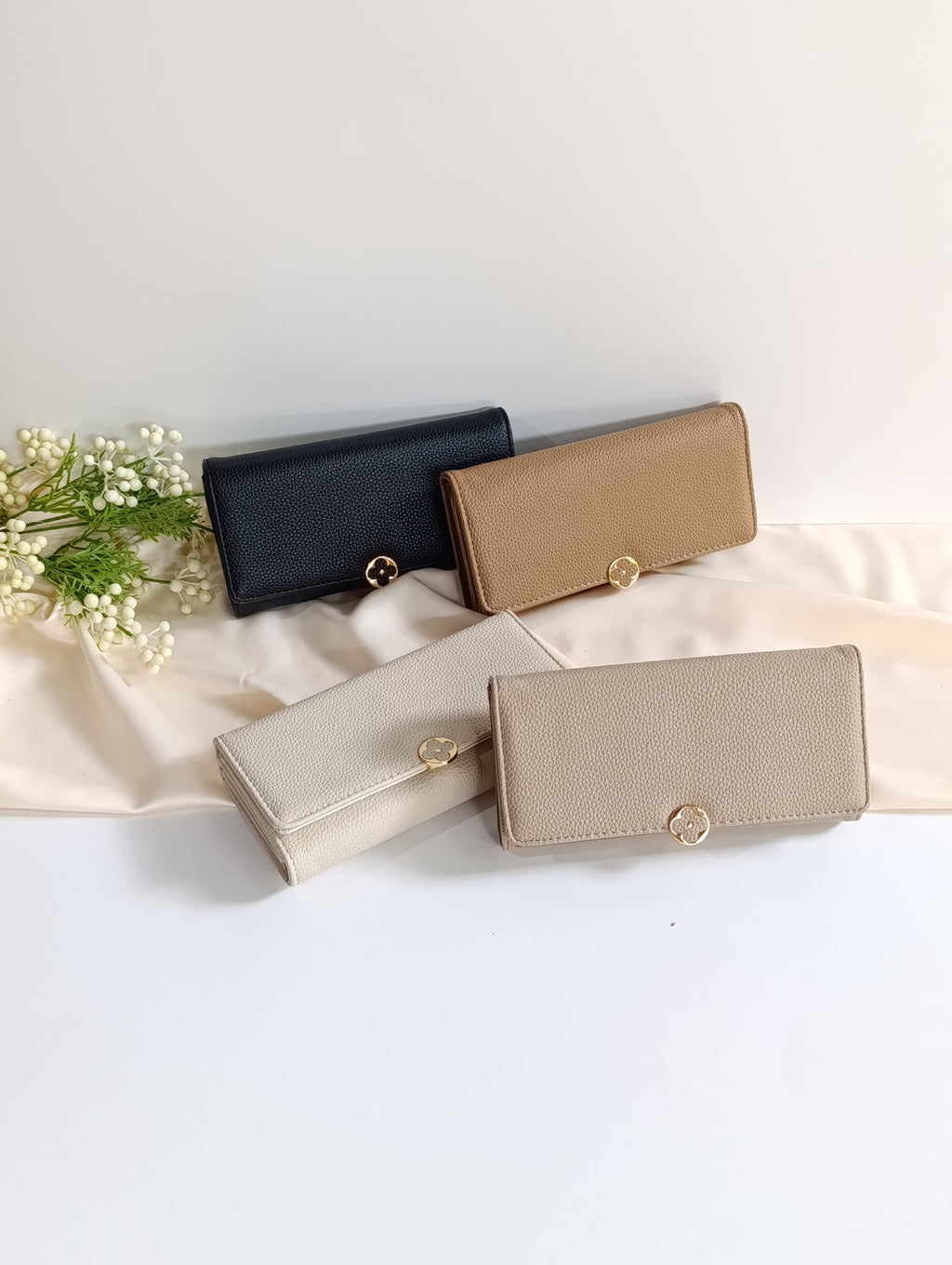 Billetera dama con tapa