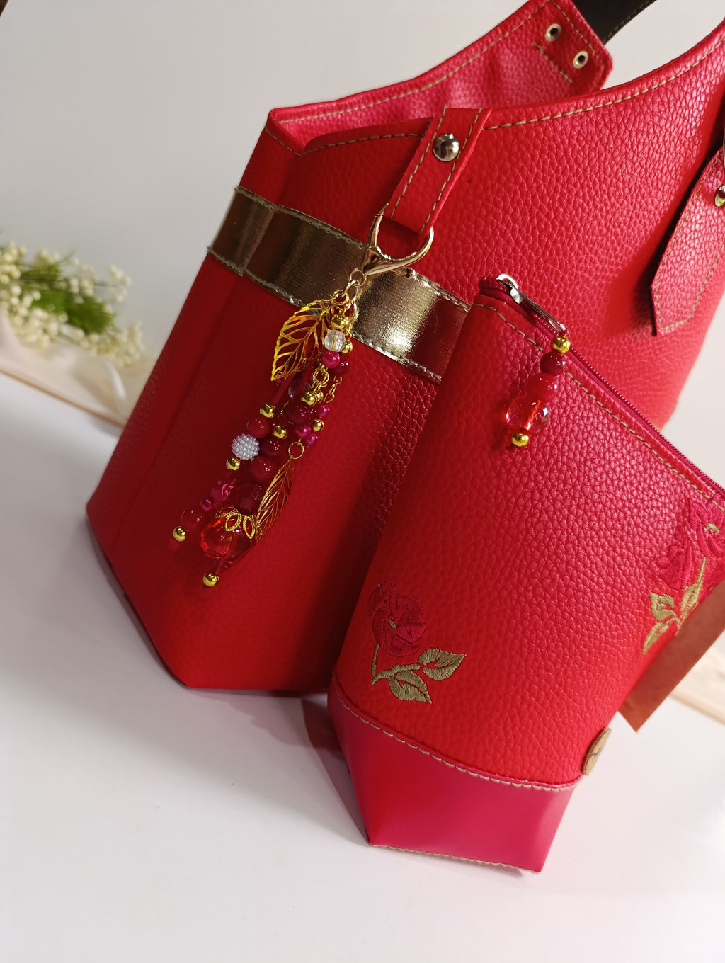 Bolso porta Mate Chic color Rojo