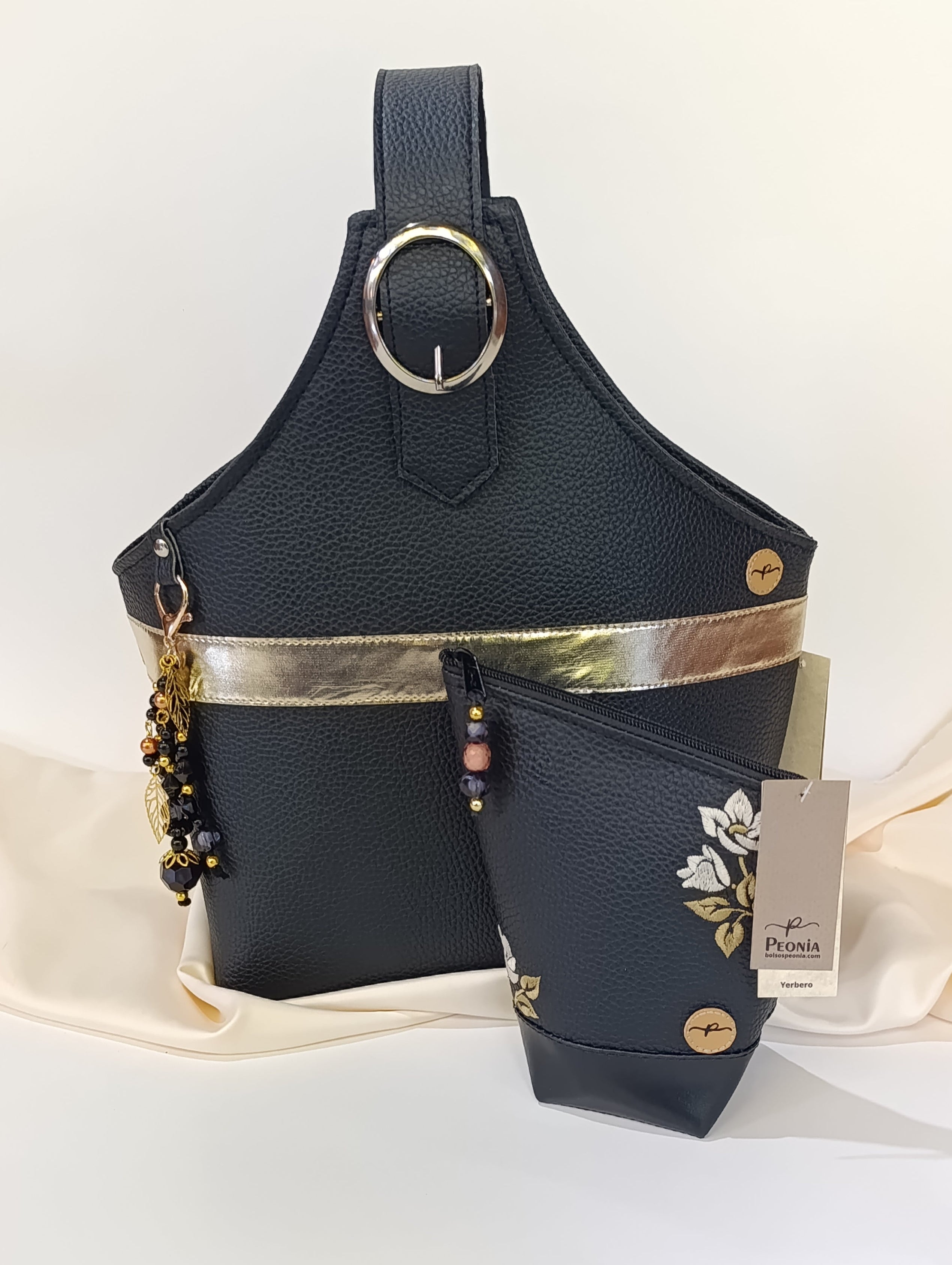 Bolso porta Mate Chic color Negro